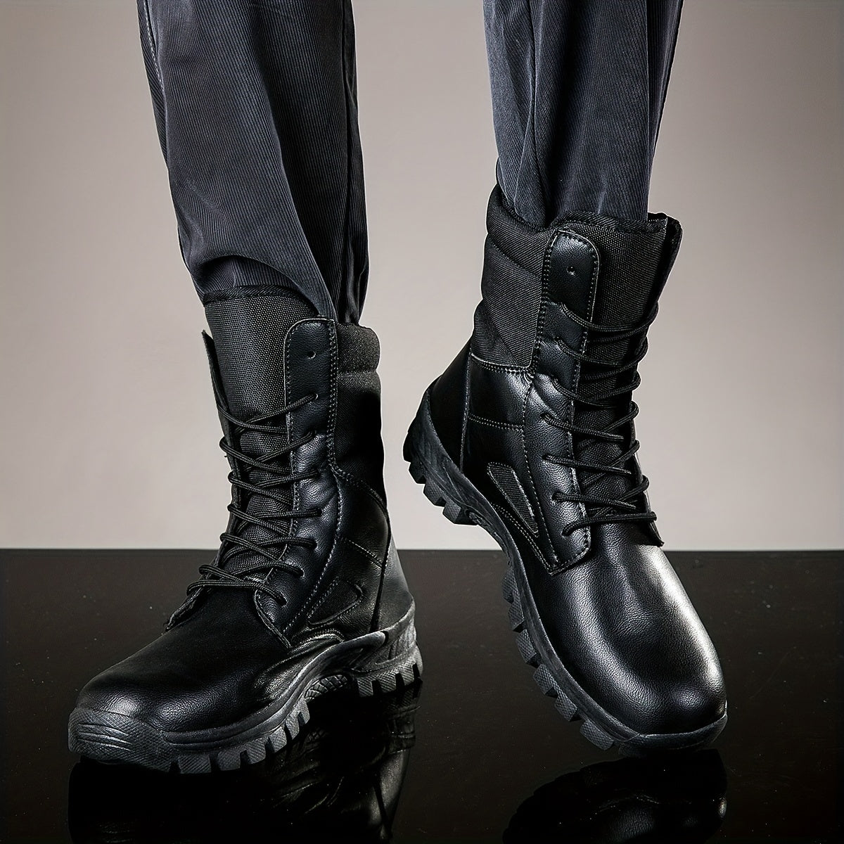 Men's High Top Hiking Boots Waterproof Anti-skid Training Boots