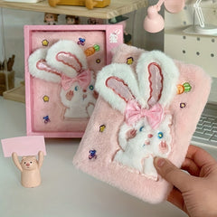 Big Ears Rabbit Plush Doll Decorative Diary Gift