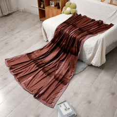 Soft Chocolate Pattern Blanket Winter Warm Flannel All Seasons