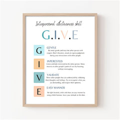1pc Office Wall Decor Dbt Dialectics Poster Therapy Office Art