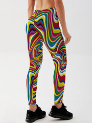Aesthetics Print Butt Lifting Leggings for Workouts & Yoga