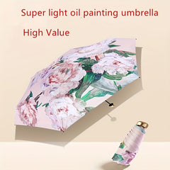 UltraLight Ink Painting Sunshade Pocket Umbrella