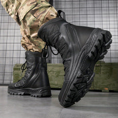 Men's Combat Boots Casual Lace-up Hiking Outdoor Shoes