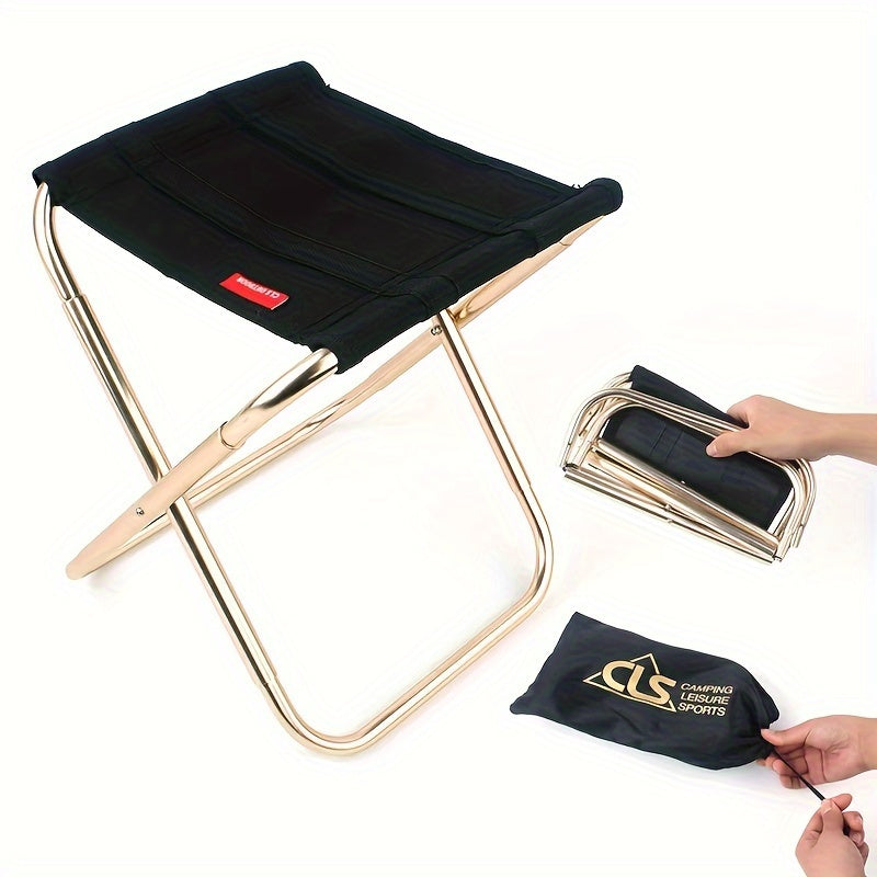 Portable Folding Stool Aluminum Foldable Stool For Outdoor Activities