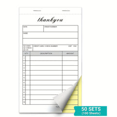 Sales Order Books 2 Part Carbonless Sales Invoice Book For Small Business