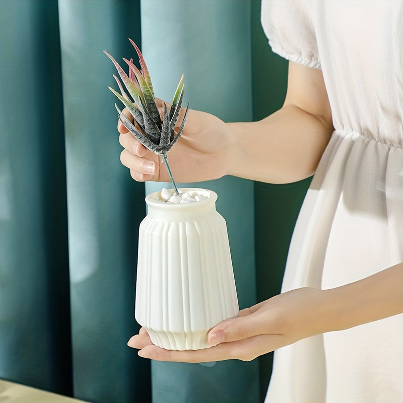 Plastic Vase Decor Imitating Ceramic Vase for Home Decor