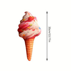 Sweet Ice Cream Plush Toy 13.77in Frosty Touch Swirls Assorted Colors