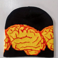 Y2K Candy Jacquard Beanie Unisex Hip Hop Knit Hat