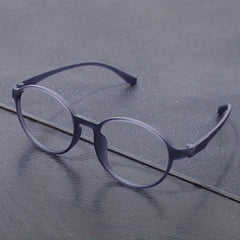Men's Round Frame Reading Glasses Ultra Light Casual Eyeglasses