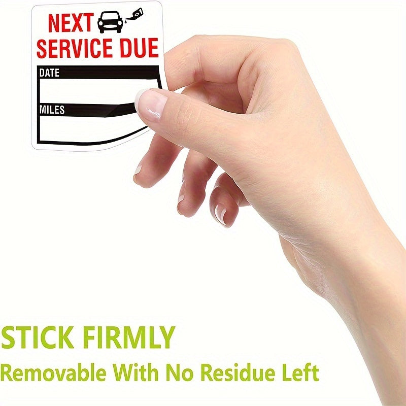 150 Car Maintenance Mileage Date Service Expiry Reminder Stickers