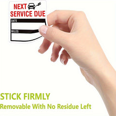 150 Car Maintenance Mileage Date Service Expiry Reminder Stickers