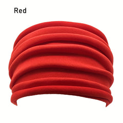 Women's Non-slip Foldable Yoga Headband Wide Brim Sports Headband