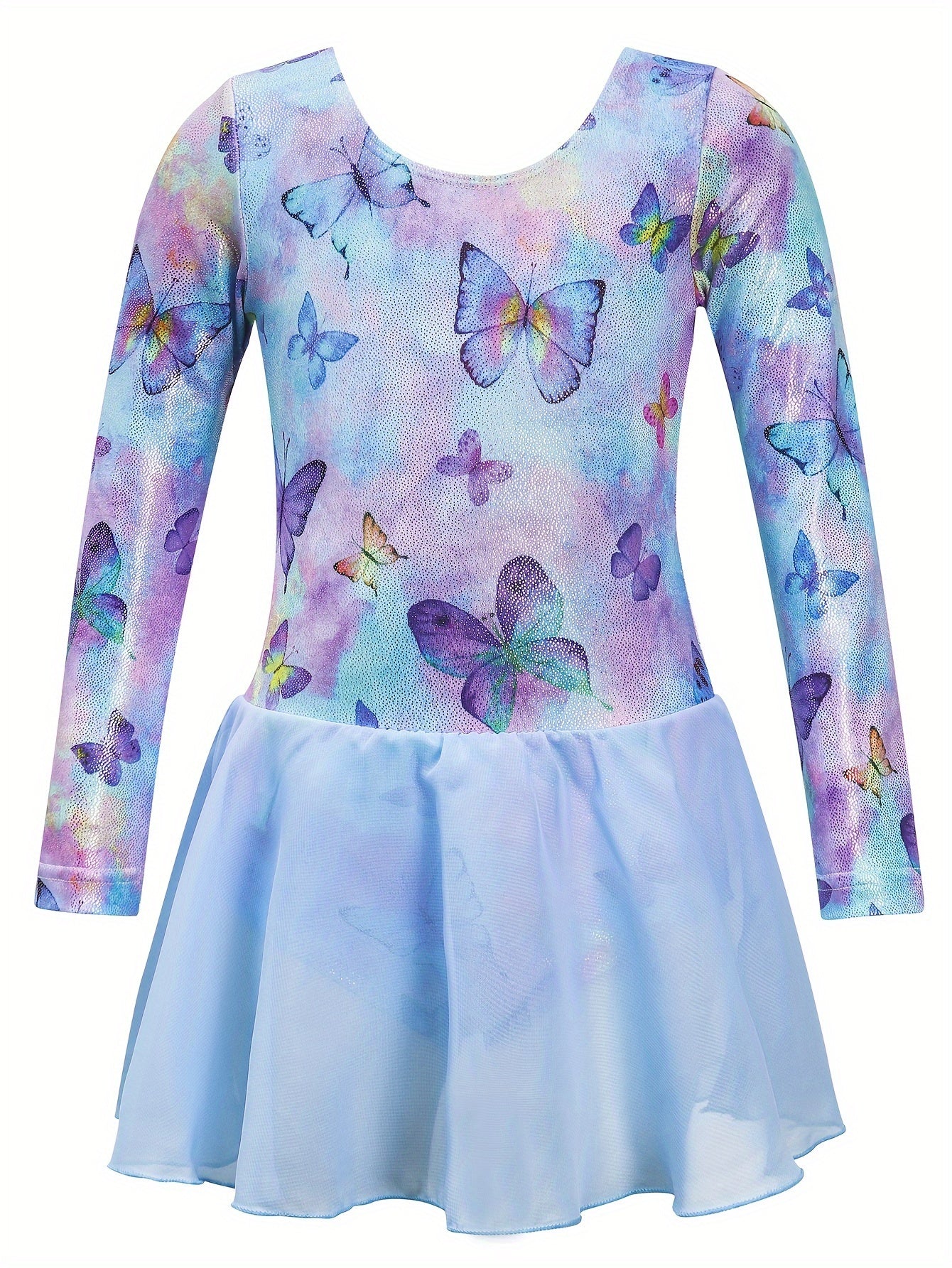 Tie Dye Unicorn & Butterfly Gymnastics Romper for Dance