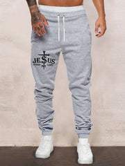 Jesus Saved My Life Men's Drawstring Sweatpants