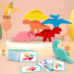 Dinosaur Animal Stack Height Toy Fun Balance Challenge Exercise