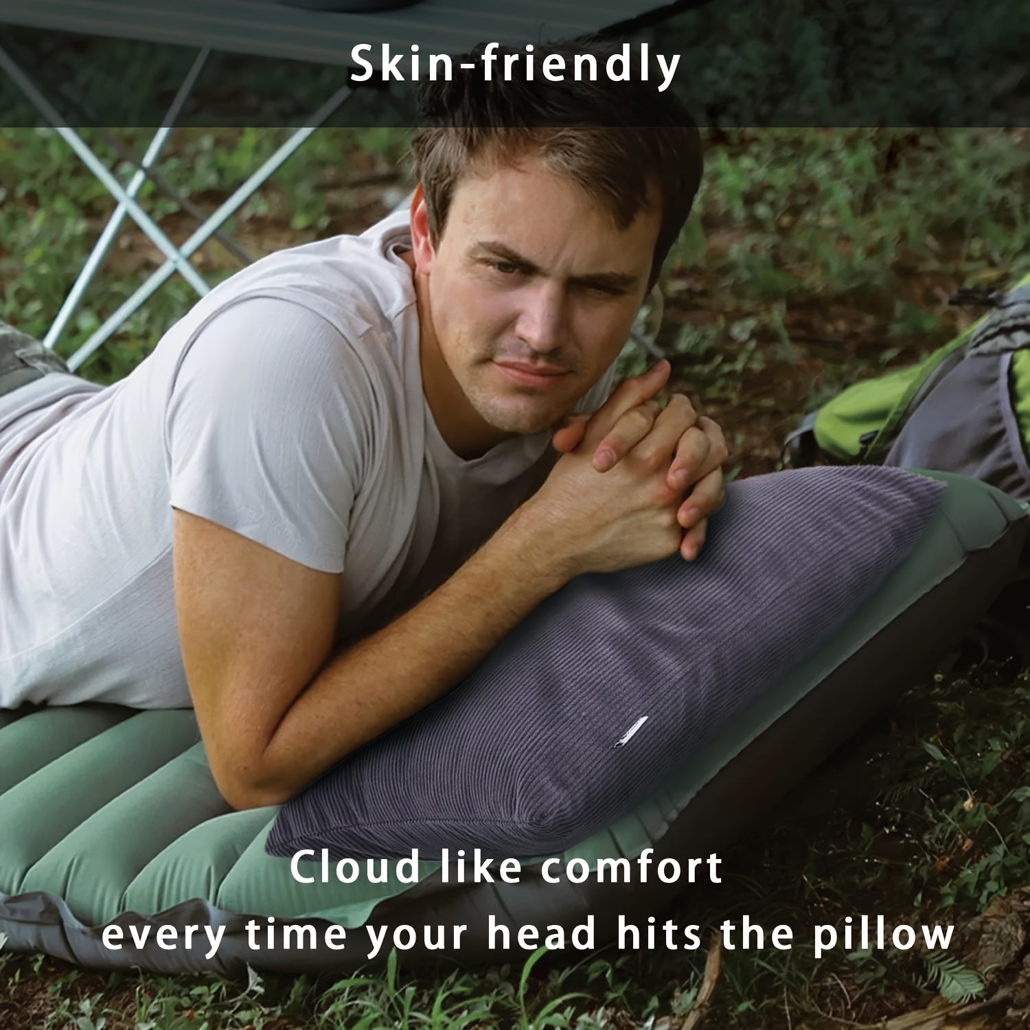 MOON LENCE Camping Pillow Lightweight Travel & Hammock Pillow with Cover