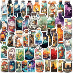 50 pcs Waterproof Stickers Pack for Hydroflasks Laptops Phones