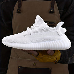 Men's Breathable Lace Up Knitted Sneakers Casual Outdoor Walking Shoes