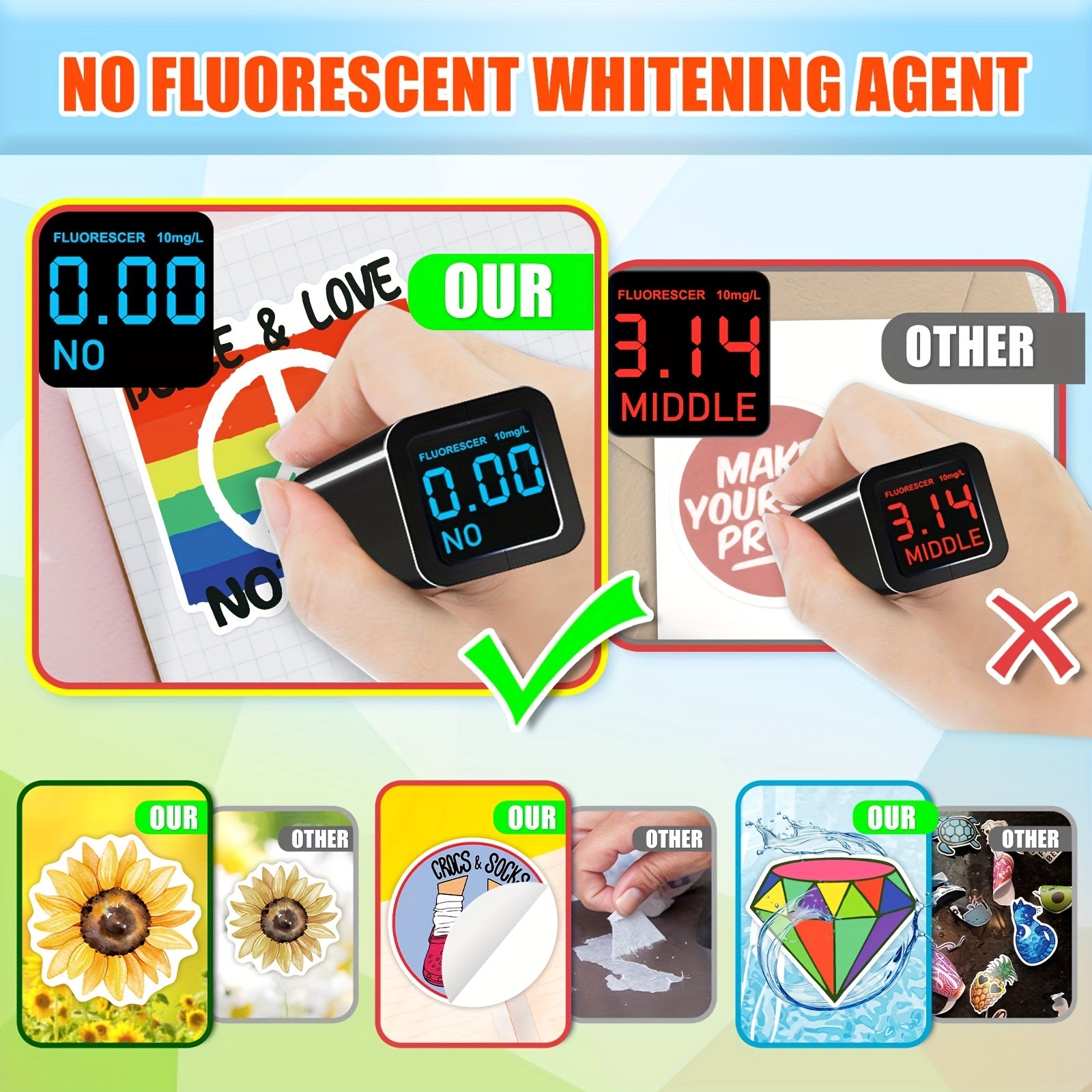300pcs Water Bottle Stickers Vinyl Sticker Packs For Water Bottle Laptop Scrapbo