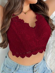  Contrast Floral Lace High Stretch Bralette