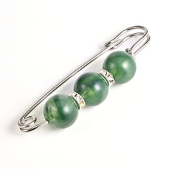 4Pcs Colorful Faux Pearl Brooch Set Lapel Pin Dress Sweater Accessories