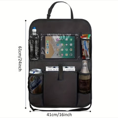 Waterproof Car Seat Storage Bag, Durable Rear Seat Hanging Organizer