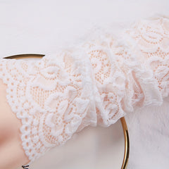 Lace Summer Sunscreen Sleeve Elastic Sleeve Driving Gloves Long Fingerless