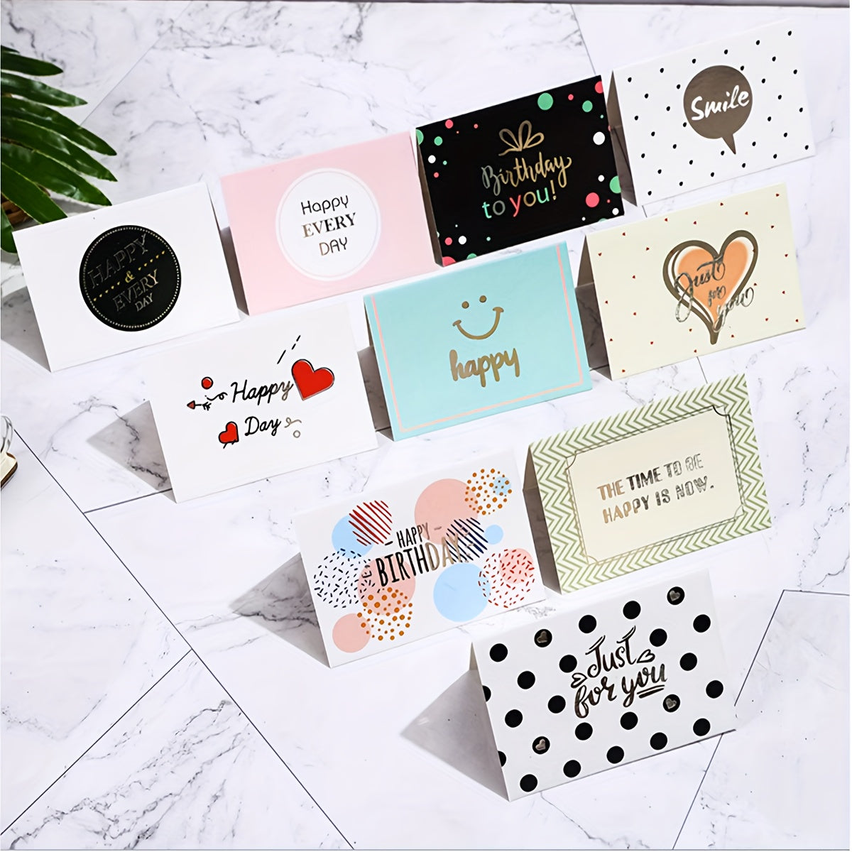 18pcs Mini Holiday DIY Gift Greeting Wish Cards for Celebration