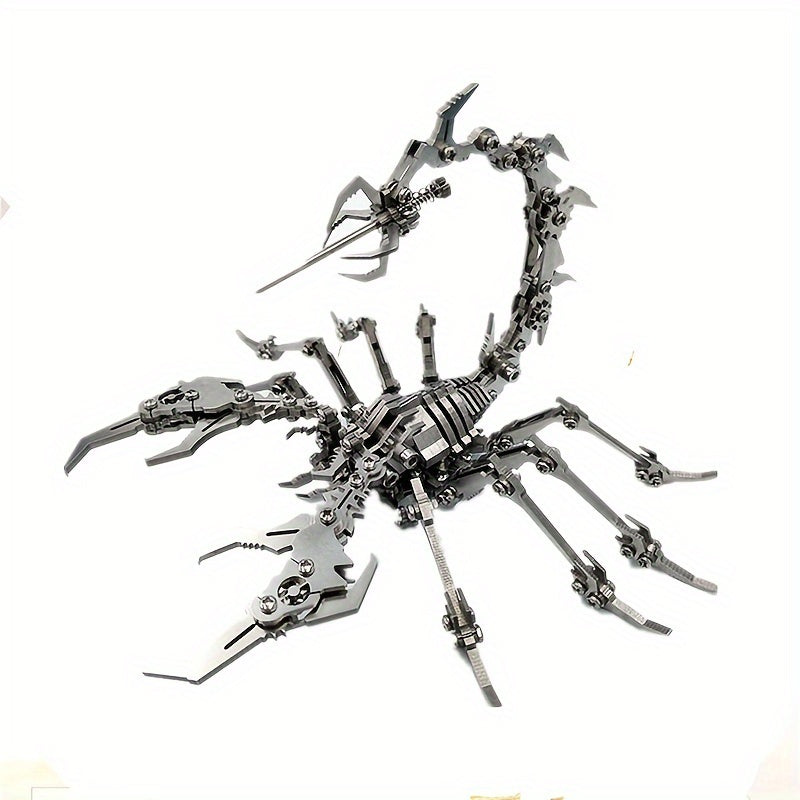 MOKR Scorpion King 3D Metal Jigsaw Puzzle DIY Educational Toy Animal Silver