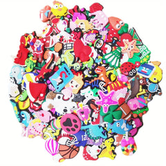 70Pcs Random PVC Shoe Charms for Wristband Bracelet Decorations