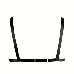 Geometric Hollow Out Harness Bra Gothic Chain Suspenders