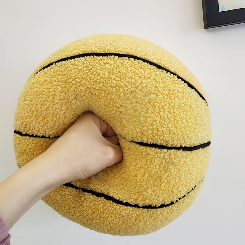 Smiling Face Basketball Plush Toy Soft Stuffed Animal