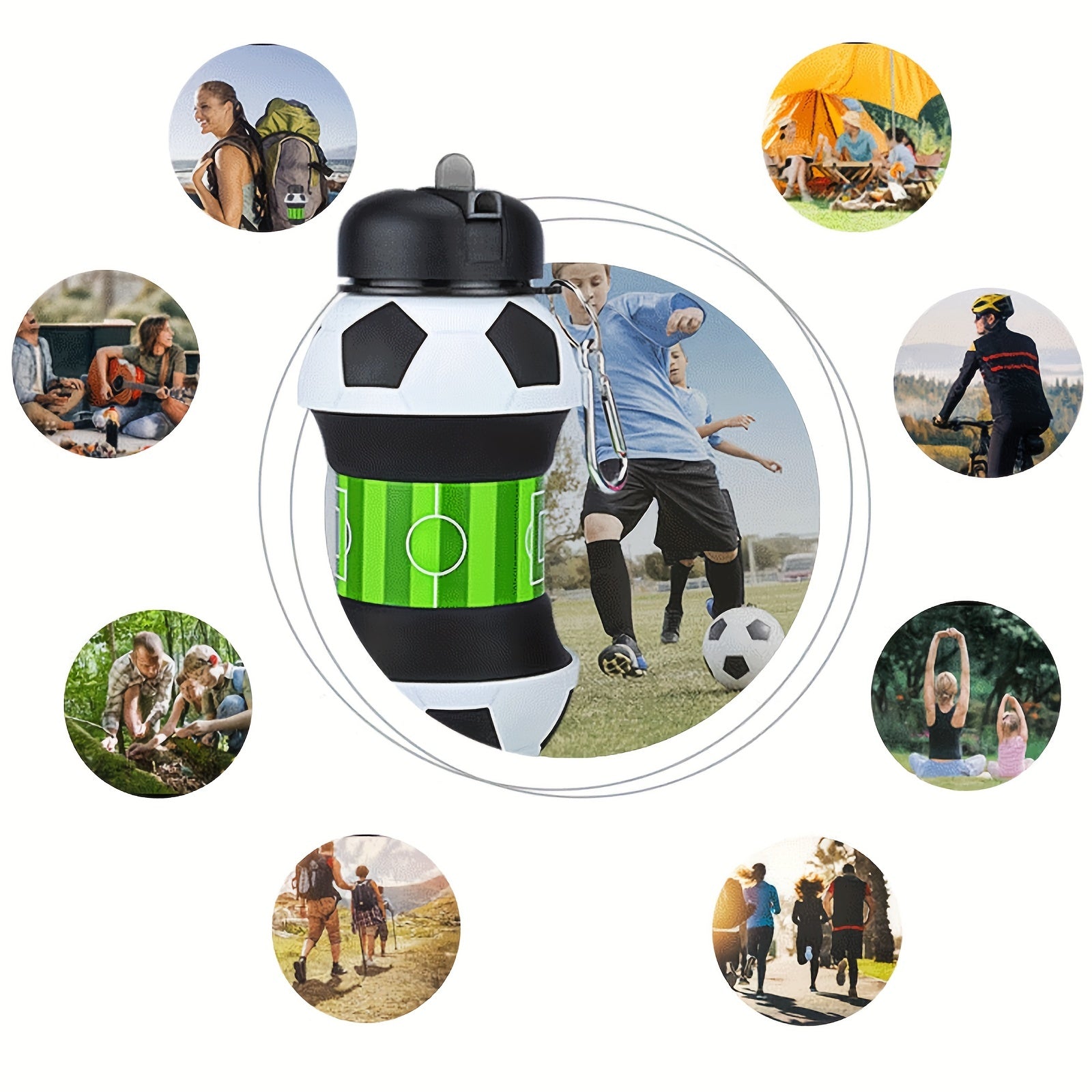 500ml Collapsible Water Bottle - Lightweight & Portable