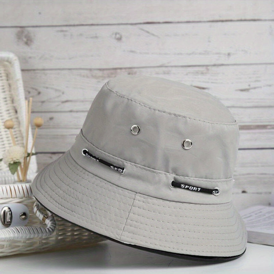 Unisex Foldable Sunshade Bucket Hat For Outdoor Travel
