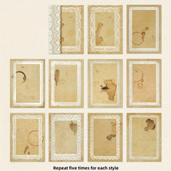 50pcs Retro Lace Hand Account Decoration Material Pack