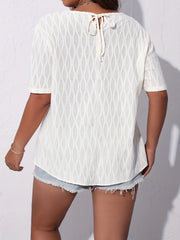  Geometric Print Short Sleeve Tee