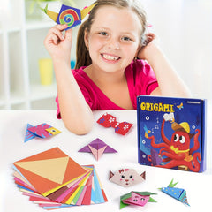 108 Sheets Origami Paper for Kids Easy Origami Book Beginner Art Projects Kit
