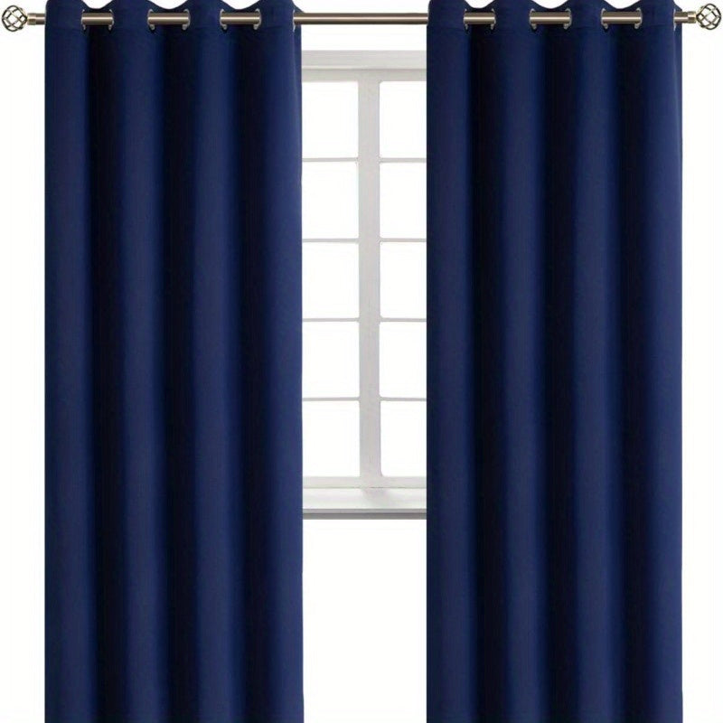 Blackout Curtains 52x84inch Navy