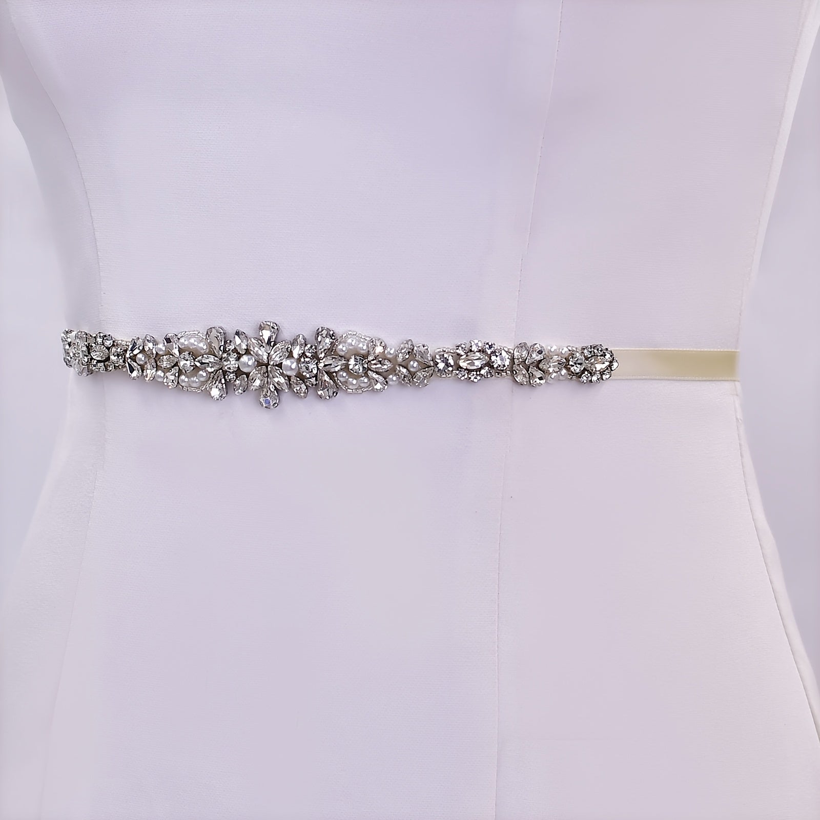 Handcrafted Rhinestone Bridal Sash Wedding Dress Accessory for Parties