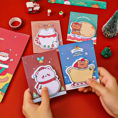 4pcs Cartoon Christmas Sticky Notes 120 Sheets