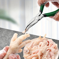 Needle Nose Plier Bone Shaving Scissor Boneless Pliers Chicken Duck Claw Boning
