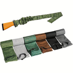 6 Pack 54" Elastic Tactical Storage Bag Knitted Sleeve Dustproof Sock Case
