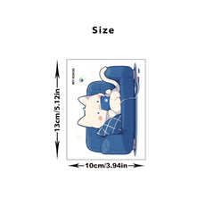 Sofa Cat Cartoon Decorative Wall Sticker