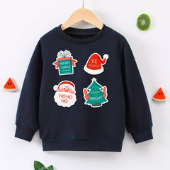 Christmas Pattern Boys Sweatshirt Kids Long Sleeve Pullover Winter Gift