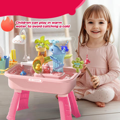 Kids Play Kitchen Toy with Utensil Pretend Playset
