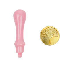 Ginkgo Leaf Fire Paint Seal Head & Handle Set