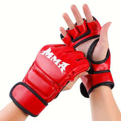 Thicken Boxing Gloves Half Finger for Muay Thai Punching