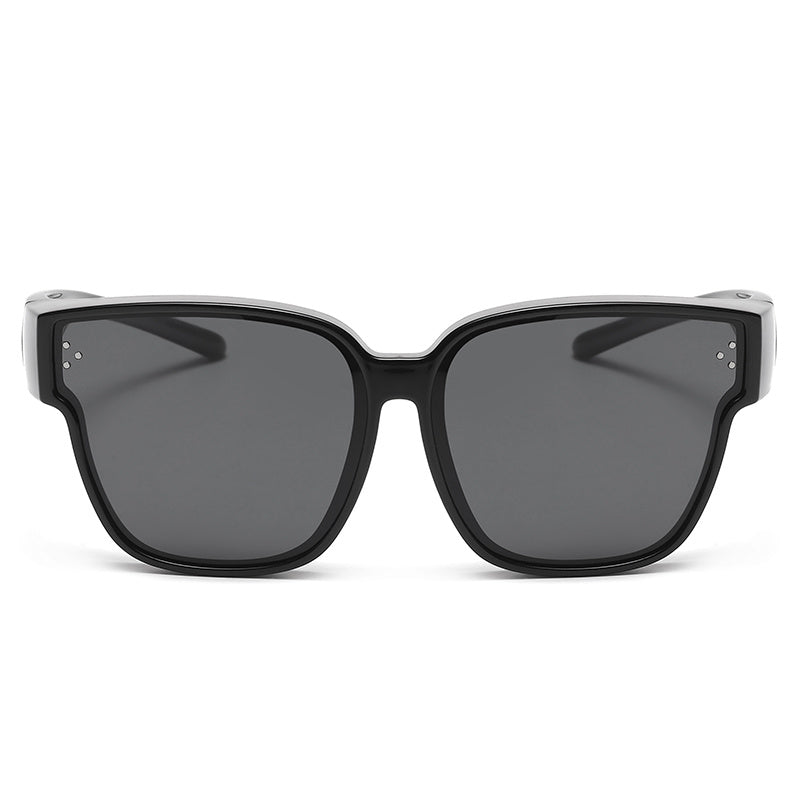 LJGOOD HD Polarized Sunglasses Myopia Driving Set Mirror