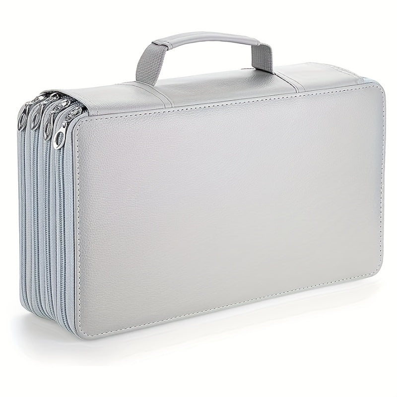 PU Pencil Case Large Capacity Pen Holder Office Storage Bag No Pencil