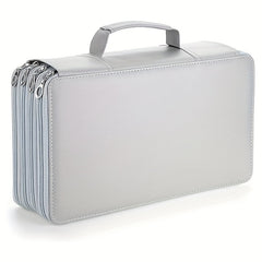 PU Pencil Case Large Capacity Pen Holder Office Storage Bag No Pencil